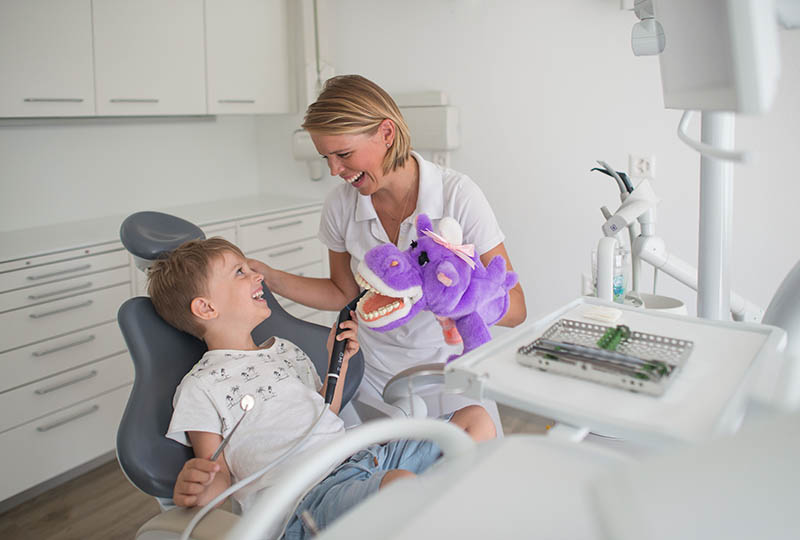 Parents and children can prevent cavities and other risks associated with milk teeth together with the help of our dental staff